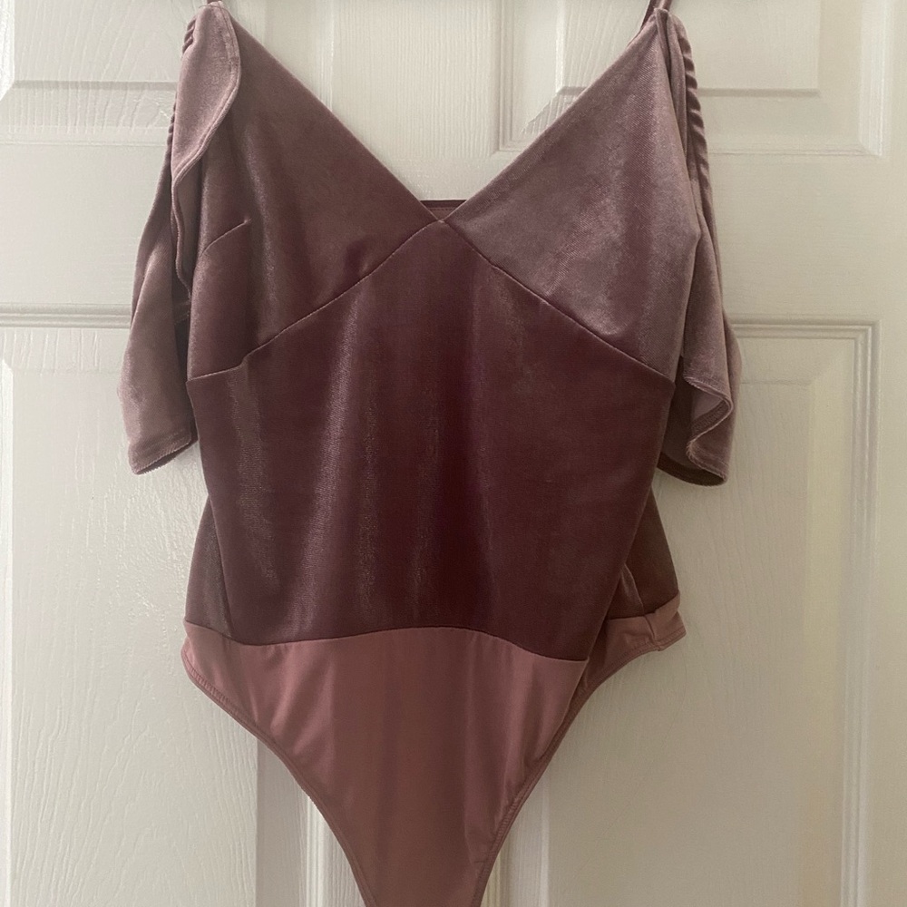 NWT Velvet Mauve Bodysuit by Lulus